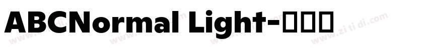ABCNormal Light字体转换